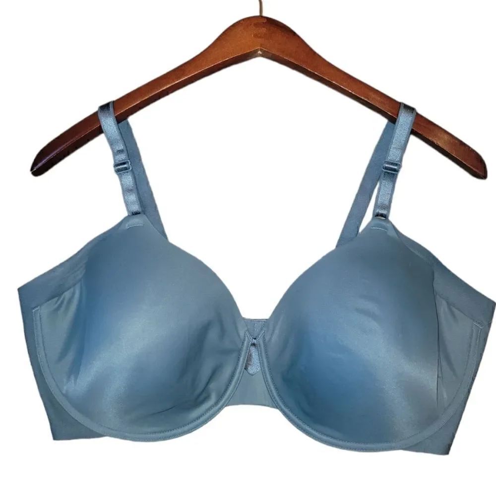 Simply Perfect Warners Full Figure Underarm Smoothing Underwire Bra 44DD grey